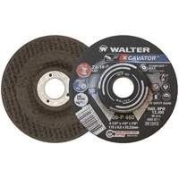 XCAVATOR Grinding Wheel, 4-1/2" x 1/4", 7/8" Arbor, Zirconium, Type 27 Ontario Packaging
