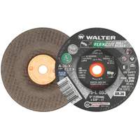 FLEXCUT MILL SCALE™ Grinding Wheel, 5", 36 Grit, Aluminum Oxide, 5/8"-11, 12200 RPM, Type 29 VV710 | Ontario Packaging