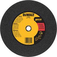 General Purpose Metal Cutting Chop Saw Wheel, 14" x 7/64", 1" Arbor, Type 1, Aluminum Oxide, 4300 RPM WP718 | Ontario Packaging