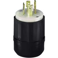 3-Pole 4-Wire Grounding Locking Plug, Nylon, 20 Amps, 250 V, L15-20P Ontario Packaging
