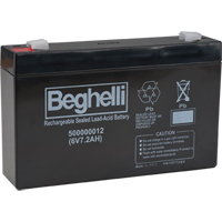 Sealed Lead Acid Batteries, 6 V, 7.2 Ah XB921 | Ontario Packaging