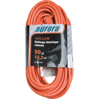 Cordon rallonge en vinyle, Ext&eacute;rieur, SJTW, AWG 14/3, 15 A, 50' Ontario Packaging