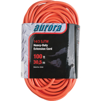 Cordon rallonge en vinyle, Ext&eacute;rieur, SJTW, AWG 14/3, 13 A, 100' Ontario Packaging