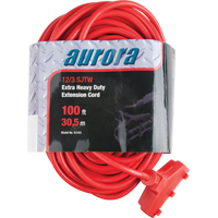 Vinyl Extension Cord, Outdoor, SJTW, 12/3 AWG, 15 A, 3 Outlet(s), 100' Ontario Packaging