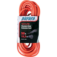 Cordon rallonge, Int&eacute;rieur/ext&eacute;rieur, SJTW, AWG 16/3, 13 A, 50' Ontario Packaging