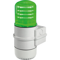 Streamline<sup>®</sup> Modular Multifunctional LED Beacons, Continuous/Flashing/Rotating, Green XE720 | Ontario Packaging