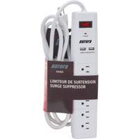 USB Charging Surge Protector, 6 Outlets, 1200 J, 1875 W, 6' Cord Ontario Packaging