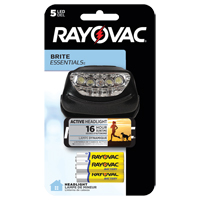 Brite Essentials Headlight, LED, 14 Lumens, 16 Hrs. Run Time, AAA Batteries Ontario Packaging