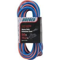 All-Weather TPE-Rubber Extension Cord with Light Indicator, SJEOW, 14/3 AWG, 15 A, 3 Outlet(s), 50' XH236 | Ontario Packaging
