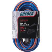 All-Weather TPE-Rubber Extension Cord with Light Indicator, SJEOW, 14/3 AWG, 13 A, 3 Outlet(s), 100' XH237 | Ontario Packaging