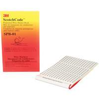 ScotchCode™ Pre-Printed Wire Marker Book XH306 | Ontario Packaging