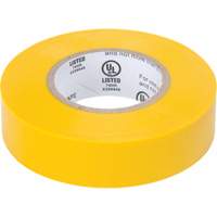 Electrical Tape, 19 mm (3/4") x 18 M (60'), Yellow, 7 mils XH387 | Ontario Packaging
