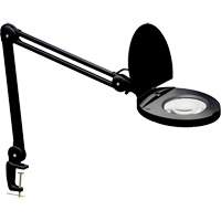 Adjustable Magnifier Lamp, 3 Diopter, LED Light, 47" Arm, C-Clamp, Black XI490 | Ontario Packaging
