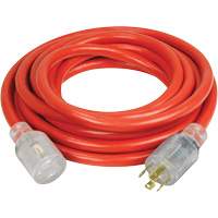 Generator Extension Cord with Quad Tap, Outdoor, 10 AWG, 30 A, 4 Outlet(s), 25' Ontario Packaging