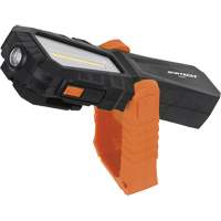 Lampe de travail COB rechargeable avec base pivotante magn&eacute;tique, DEL, 240 lumens, Boîtier en Plastique Ontario Packaging