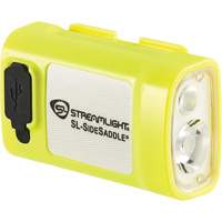 SL-SIDESADDLE&reg; USB Hardhat & Helmet Light, LED, 350/320/400 Lumens, 6.25/7/5 Hrs. Run Time, Rechargeable Batteries Ontario Packaging