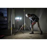 Lampe de travail &agrave; DEL professionnelle &agrave; panneaux pliants lumens sans fil 18V sur tr&eacute;pied, DEL, 3600 lumens Ontario Packaging