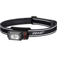Lampe frontale COAST WPH10R &agrave; deux couleurs avec aimant et agrafe, DEL, 500 lumens, 3,25 hres de fonctionnement, piles Rechargeable Ontario Packaging