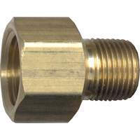Pipe Adapter, FPT x NPT, 1/4" x 1/8" Dia., Brass YA527 | Ontario Packaging