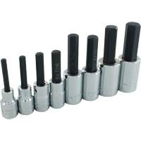 Hex Head SAE Socket Set, Hex, 1/2" Drive, 8 Pcs Ontario Packaging
