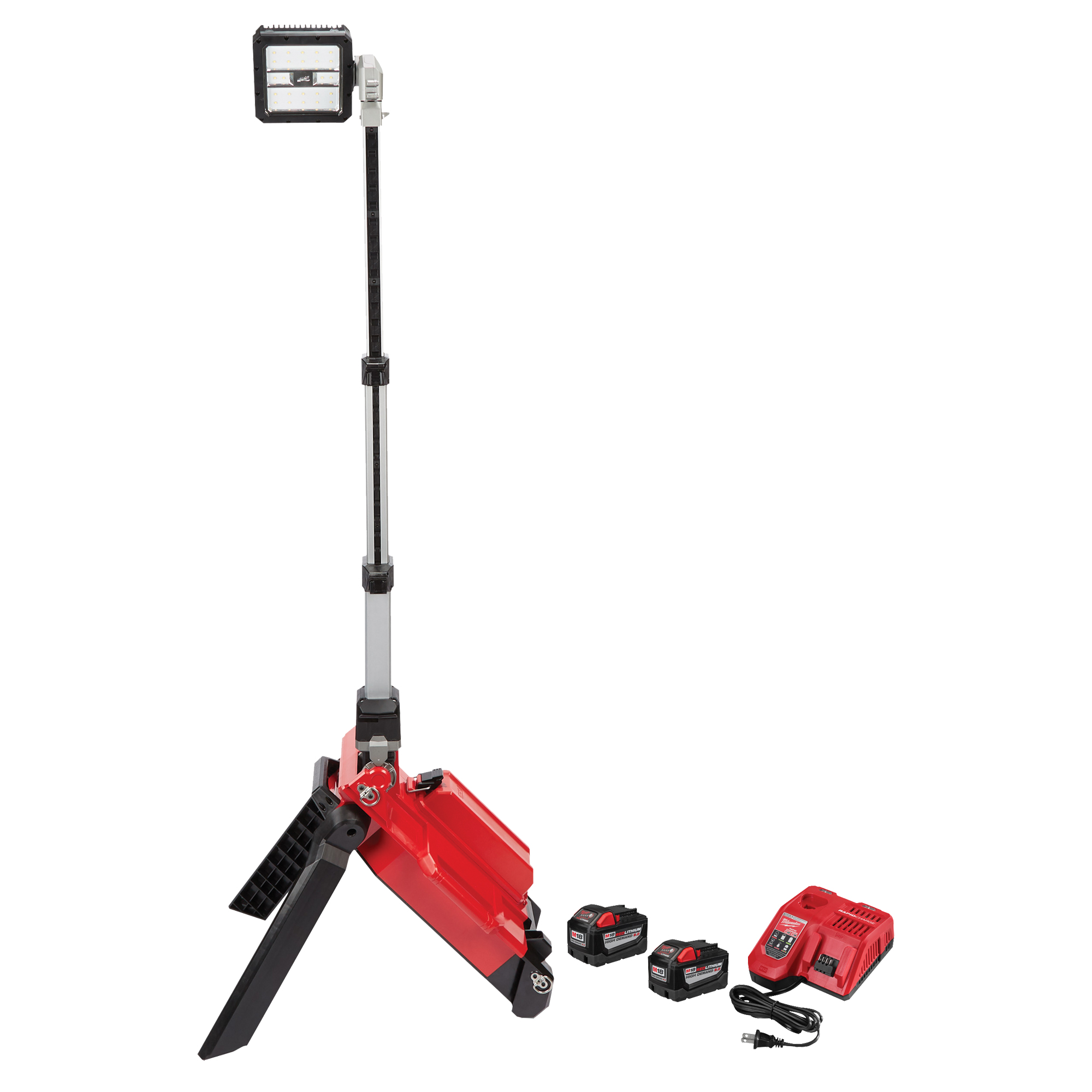 Milwaukee M18 Rocket Dual Pack Tower Light with OneKey Kit, LED, 60 W